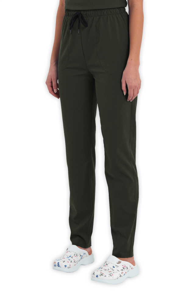 Kadın Haki Scrubs Pantolon