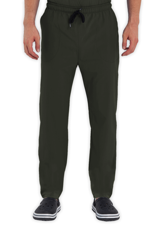 Erkek Haki Scrubs Pantolon
