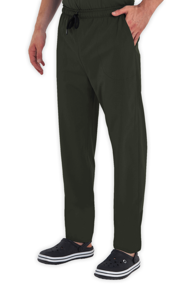 Erkek Haki Scrubs Pantolon