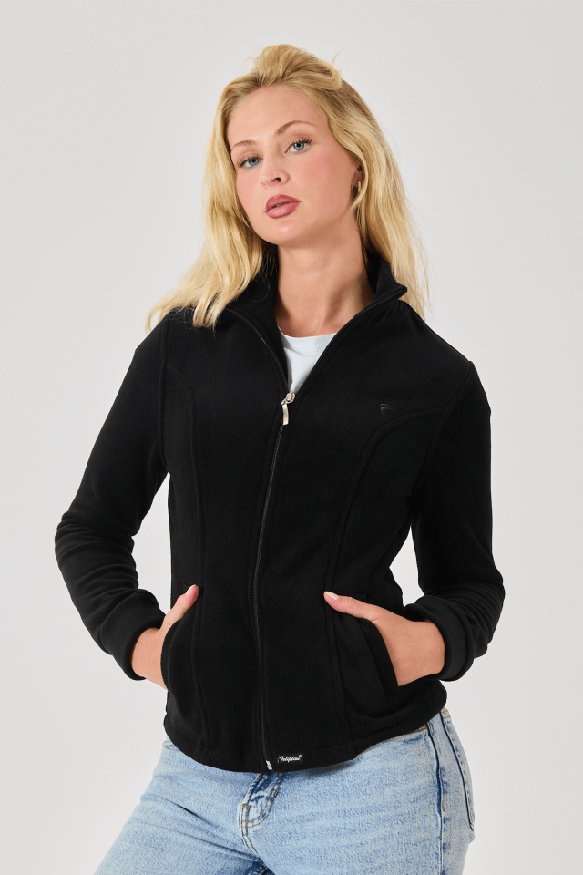 Feliplini Kadın Polar Ceket - Siyah