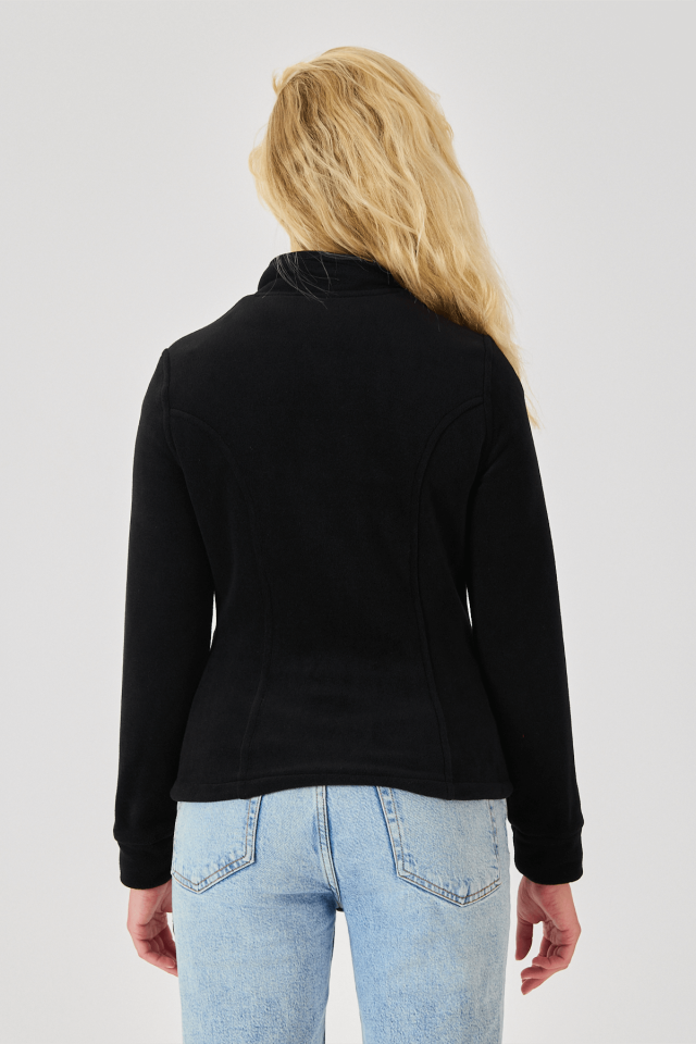 Feliplini Kadın Polar Ceket - Siyah