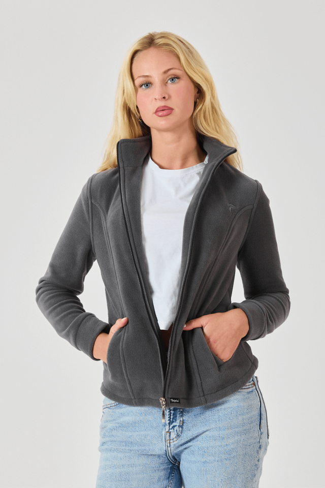 Feliplini Kadın Polar Ceket - Antrasit