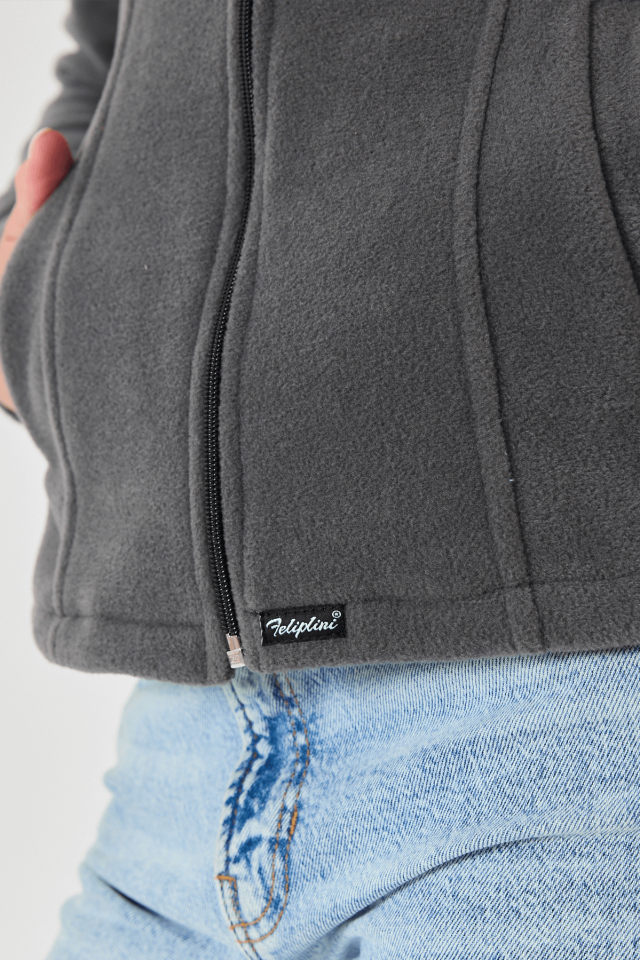 Feliplini Kadın Polar Ceket - Antrasit