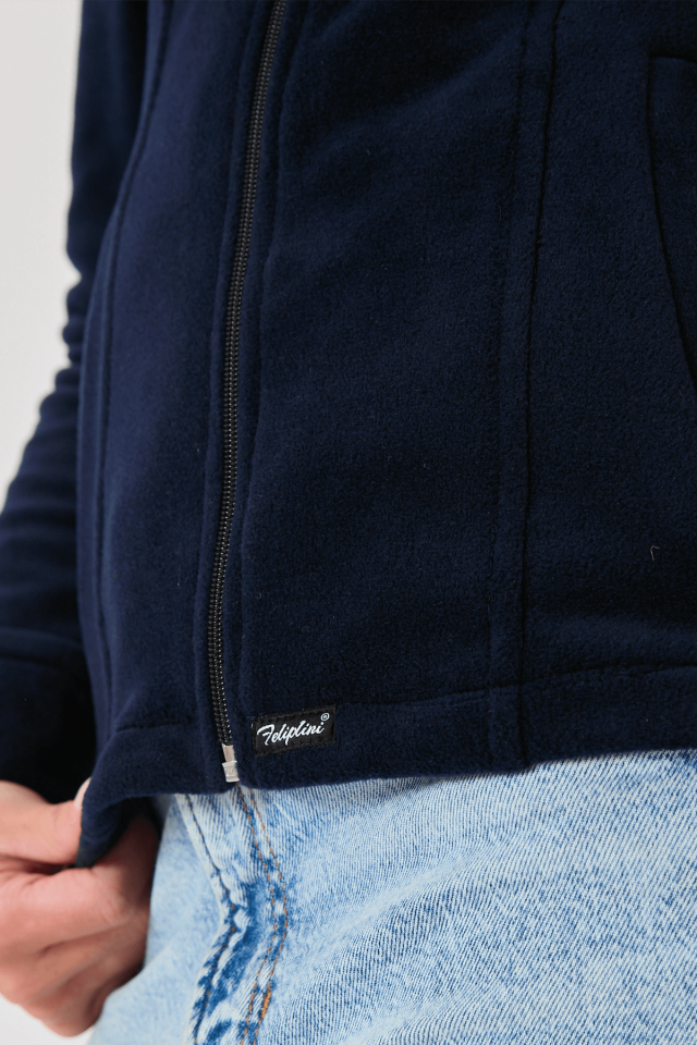 Feliplini Kadın Polar Ceket - Lacivert