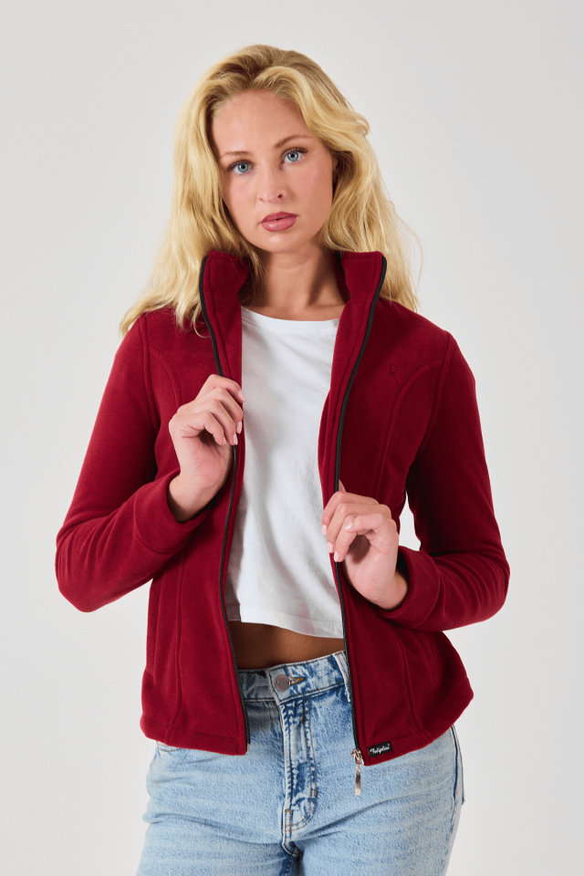 Feliplini Kadın Polar Ceket - Bordo