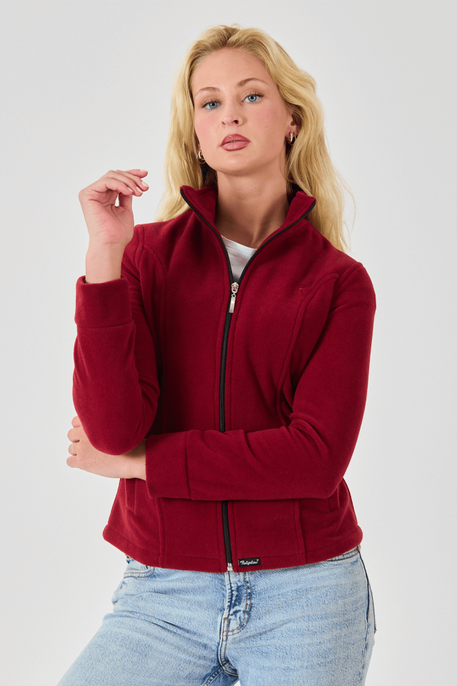 Feliplini Kadın Polar Ceket - Bordo