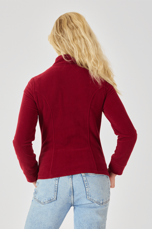 Feliplini Kadın Polar Ceket - Bordo