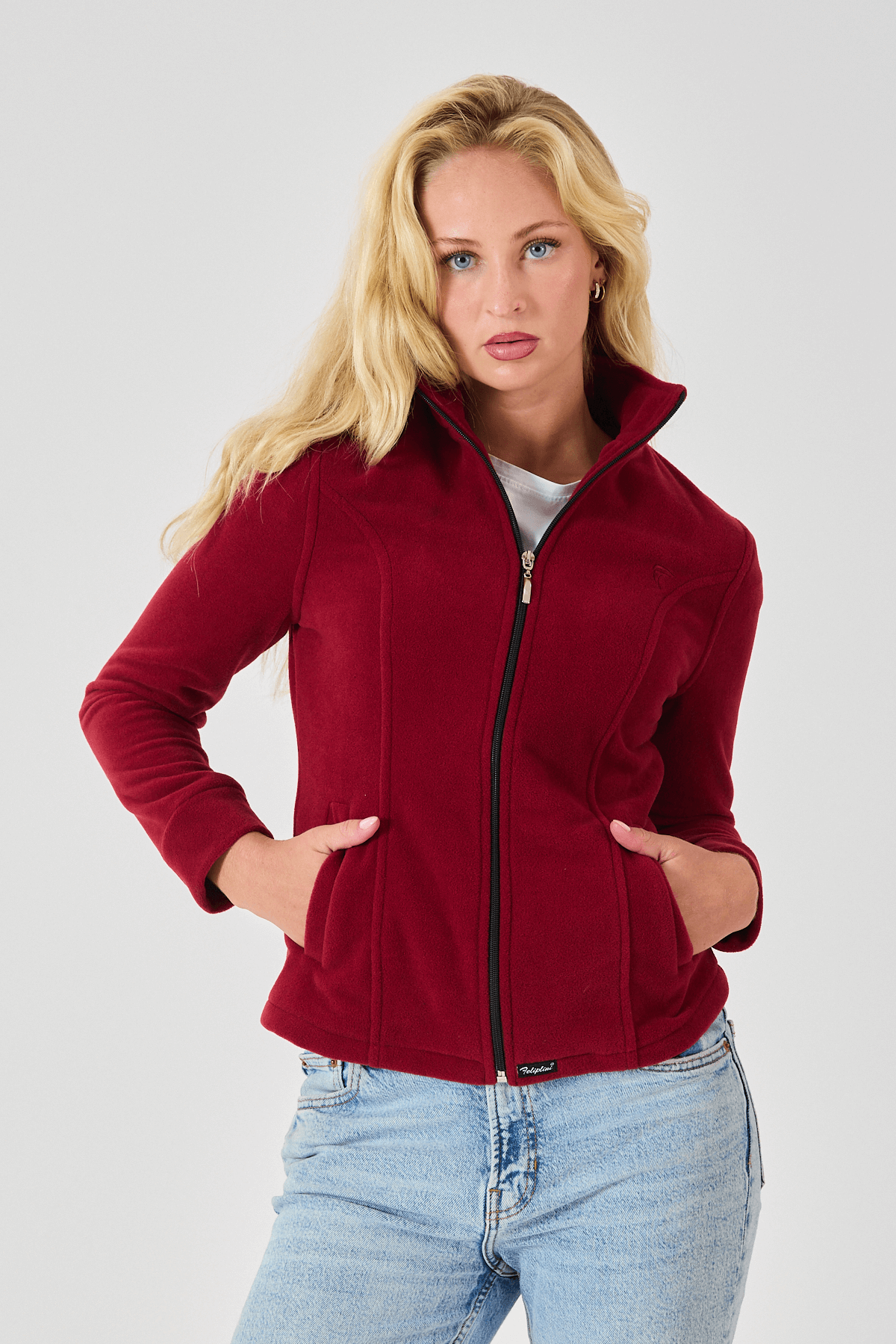 Feliplini Kadın Polar Ceket - Bordo
