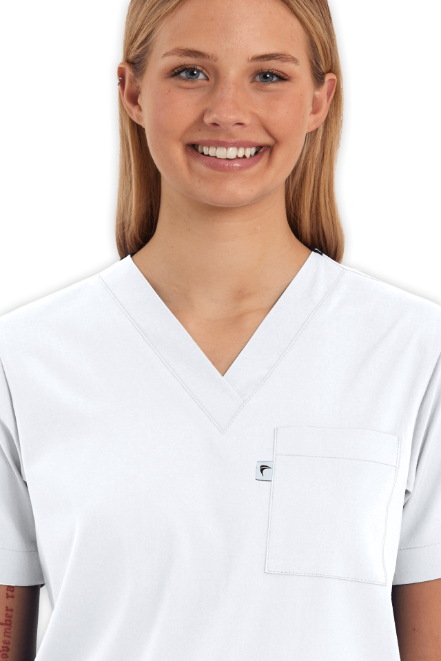 Kadın Beyaz Scrubs Üst