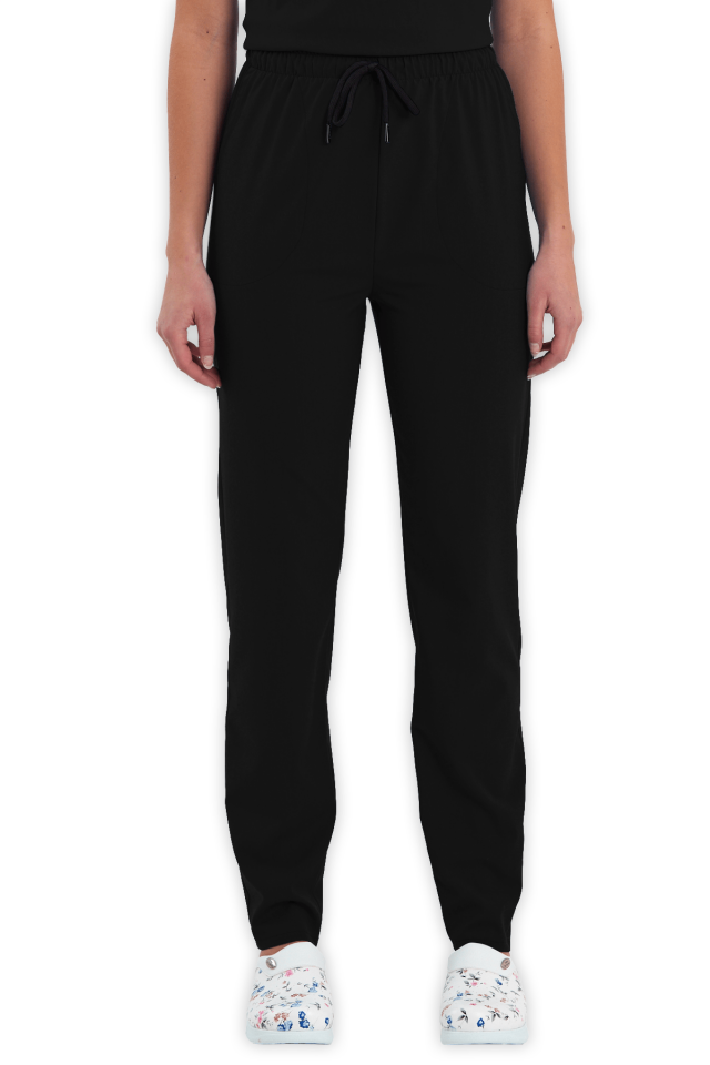 Kadın Siyah Scrubs Pantolon