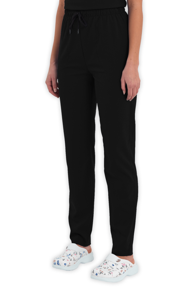 Kadın Siyah Scrubs Pantolon