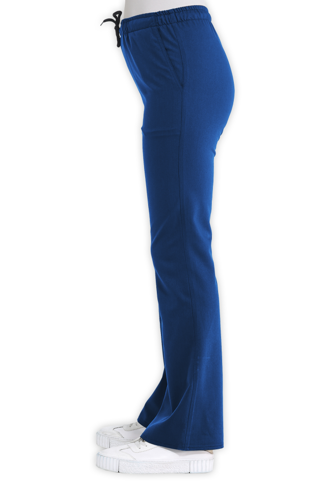 İspanyol Paça Petrol Mavisi Scrubs Pantolon