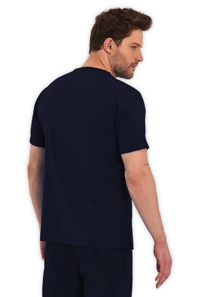 Erkek Lacivert Scrubs Üst