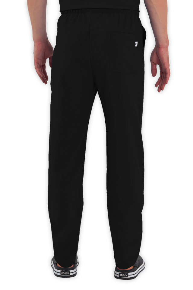 Erkek Siyah Scrubs Pantolon
