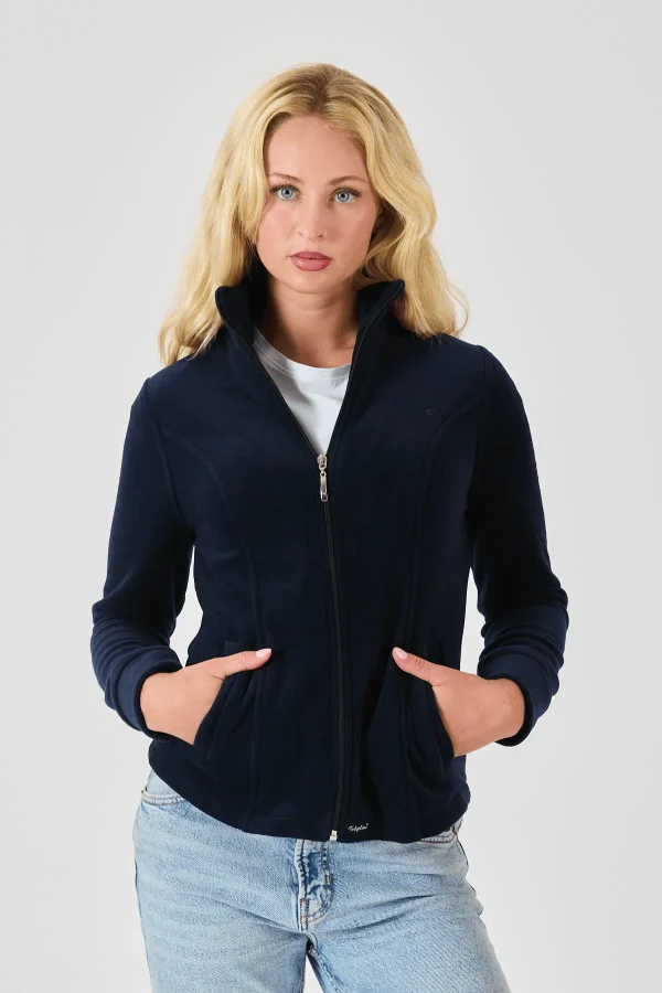 feliplini kadın polar ceket bordo